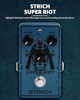 Amazon.com: STRICH SUPER RIOT High Gain Distortion Pedal for